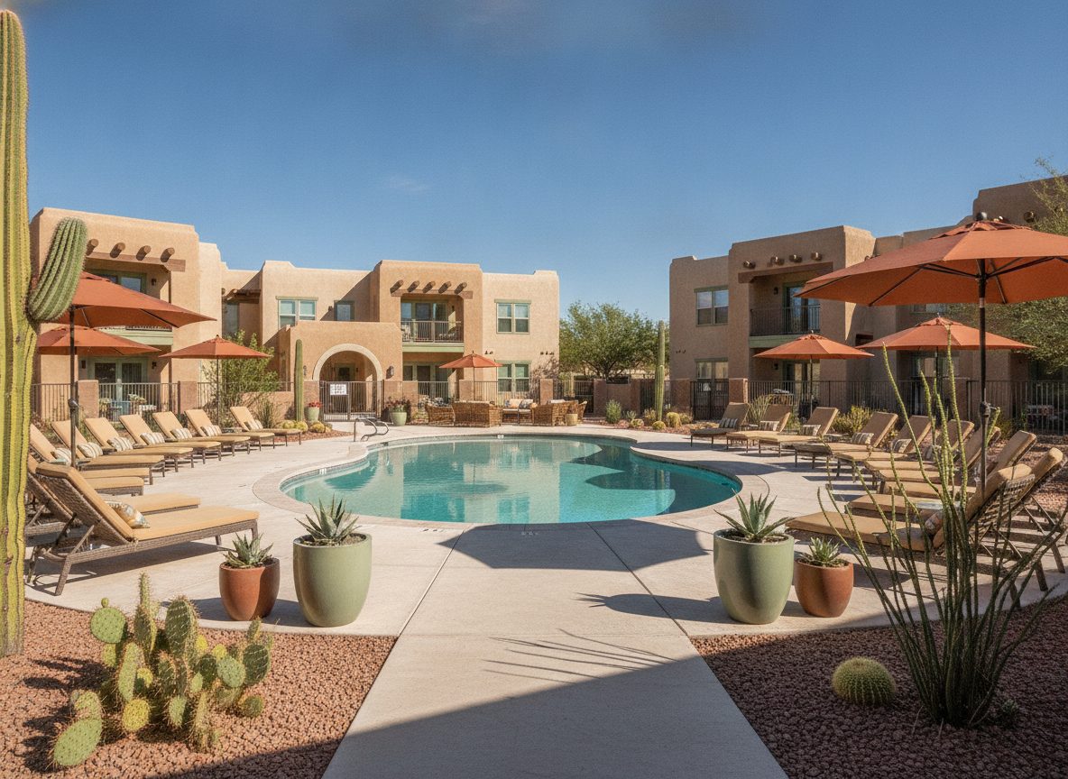Resort-style pool and sundeck